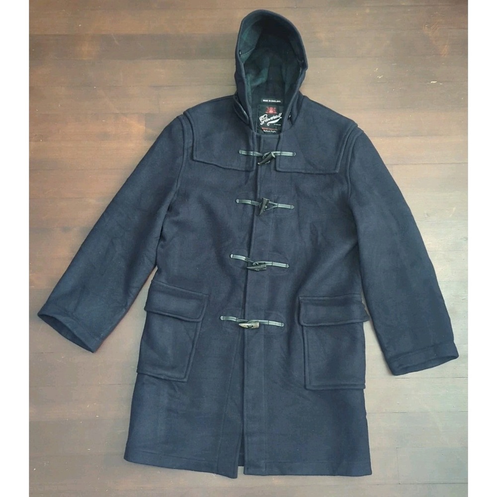 **Newer Model** Gloverall Morris Blackwatch NAVY Hooded‎ Duffle Coat - Size US40